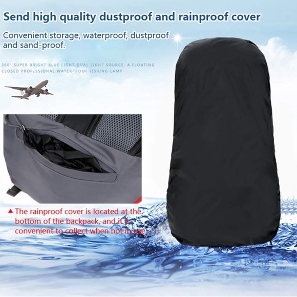✨NEW w/o Tags - Bseash 60L Waterproof Lightweight Hiking Backpack w/ Rain Cover - Picture 4 of 11